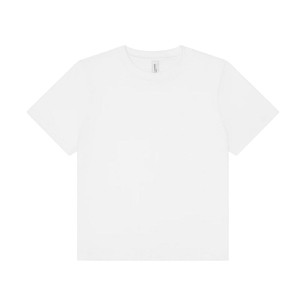 White - Front - Bella + Canvas Womens-Ladies Heavy Boxy T-Shirt