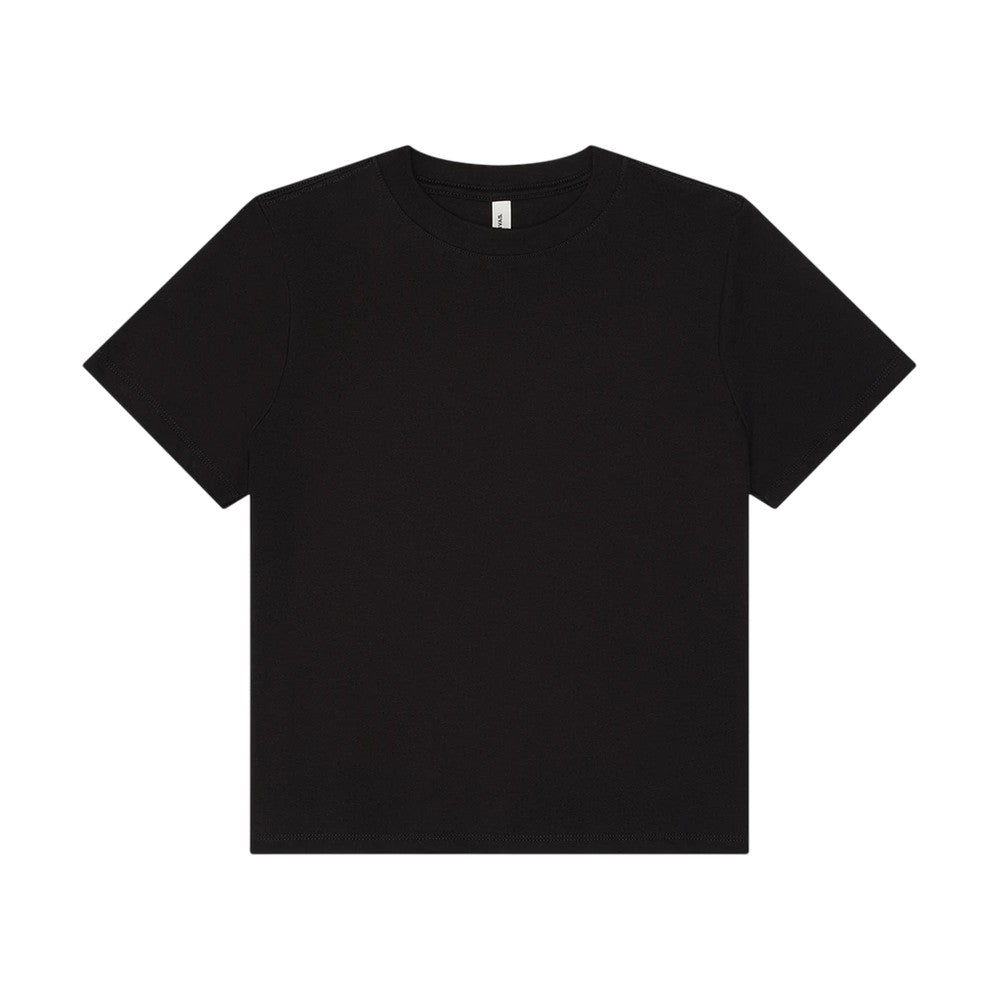 Black - Front - Bella + Canvas Womens-Ladies Heavy Boxy T-Shirt