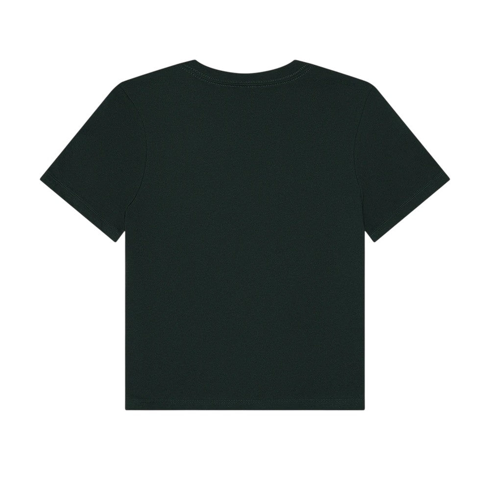 Forest Green - Back - Bella + Canvas Womens-Ladies Heavy Boxy T-Shirt