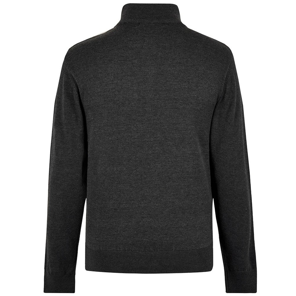 Graphite Grey - Back - Kustom Kit Mens Arundel Quarter Zip Regular Sweatshirt