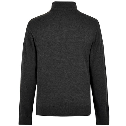 Graphite Grey - Back - Kustom Kit Mens Arundel Quarter Zip Regular Sweatshirt