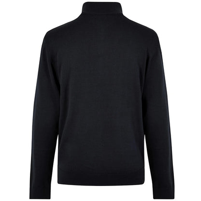 Navy - Back - Kustom Kit Mens Arundel Quarter Zip Regular Sweatshirt