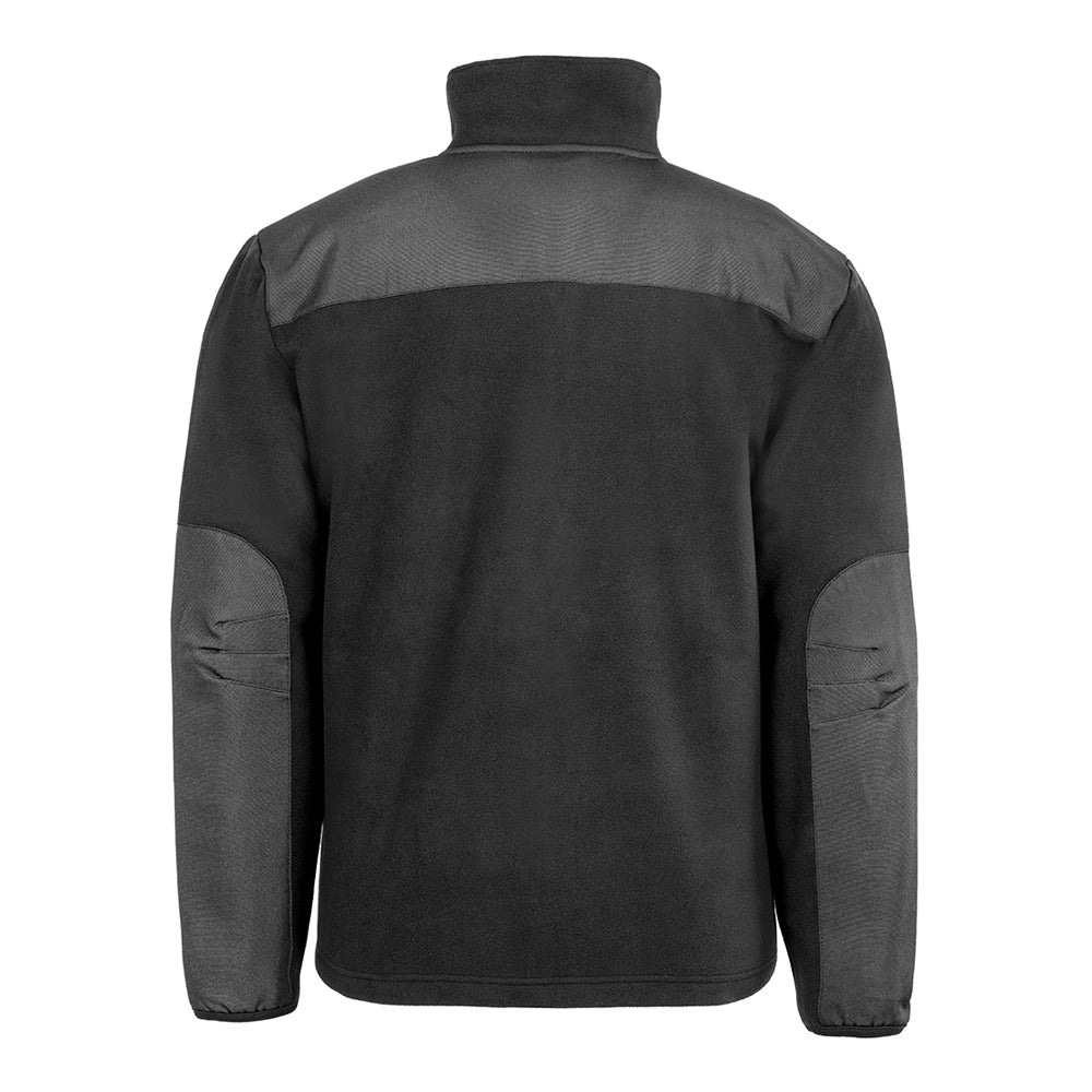 Black - Back - Result Recycled Unisex Adult Microfleece Heavy Duty Jacket