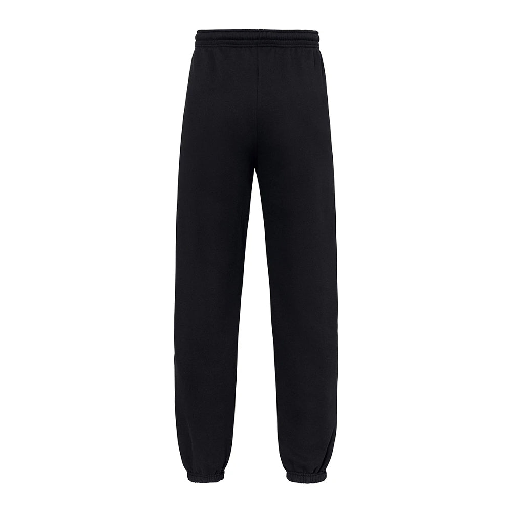 Black - Back - Fruit of the Loom Unisex Adult Iconic Premium Jogging Bottoms