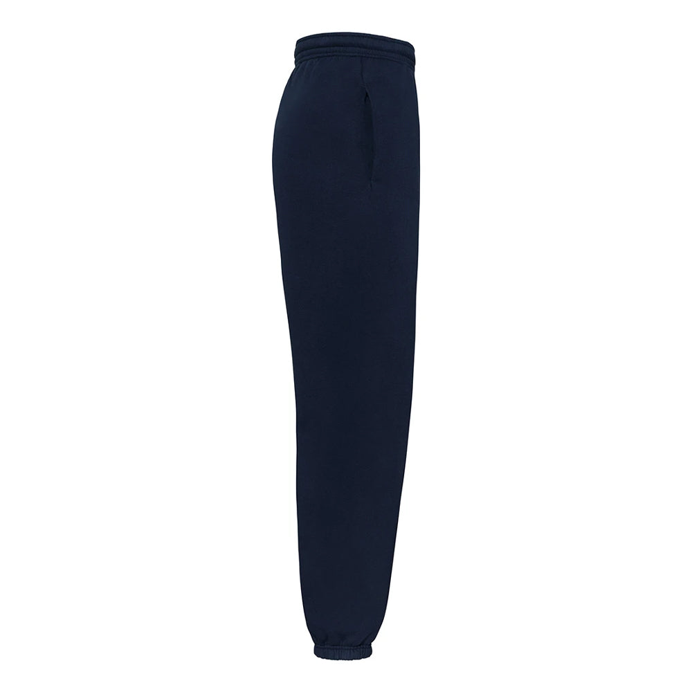 Deep Navy - Side - Fruit of the Loom Unisex Adult Iconic Premium Jogging Bottoms