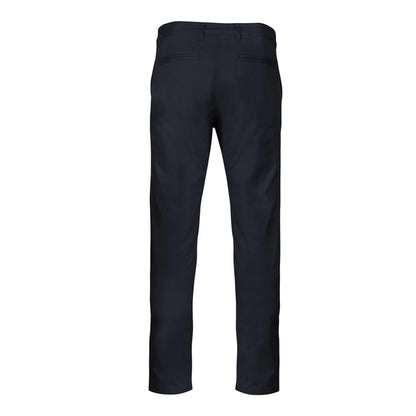 Dark Navy - Back - Kariban Mens Plain Modern Chinos