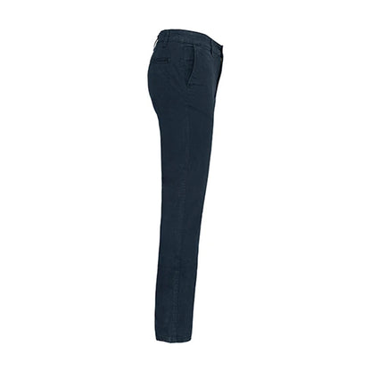 Dark Navy - Side - Kariban Mens Plain Modern Chinos