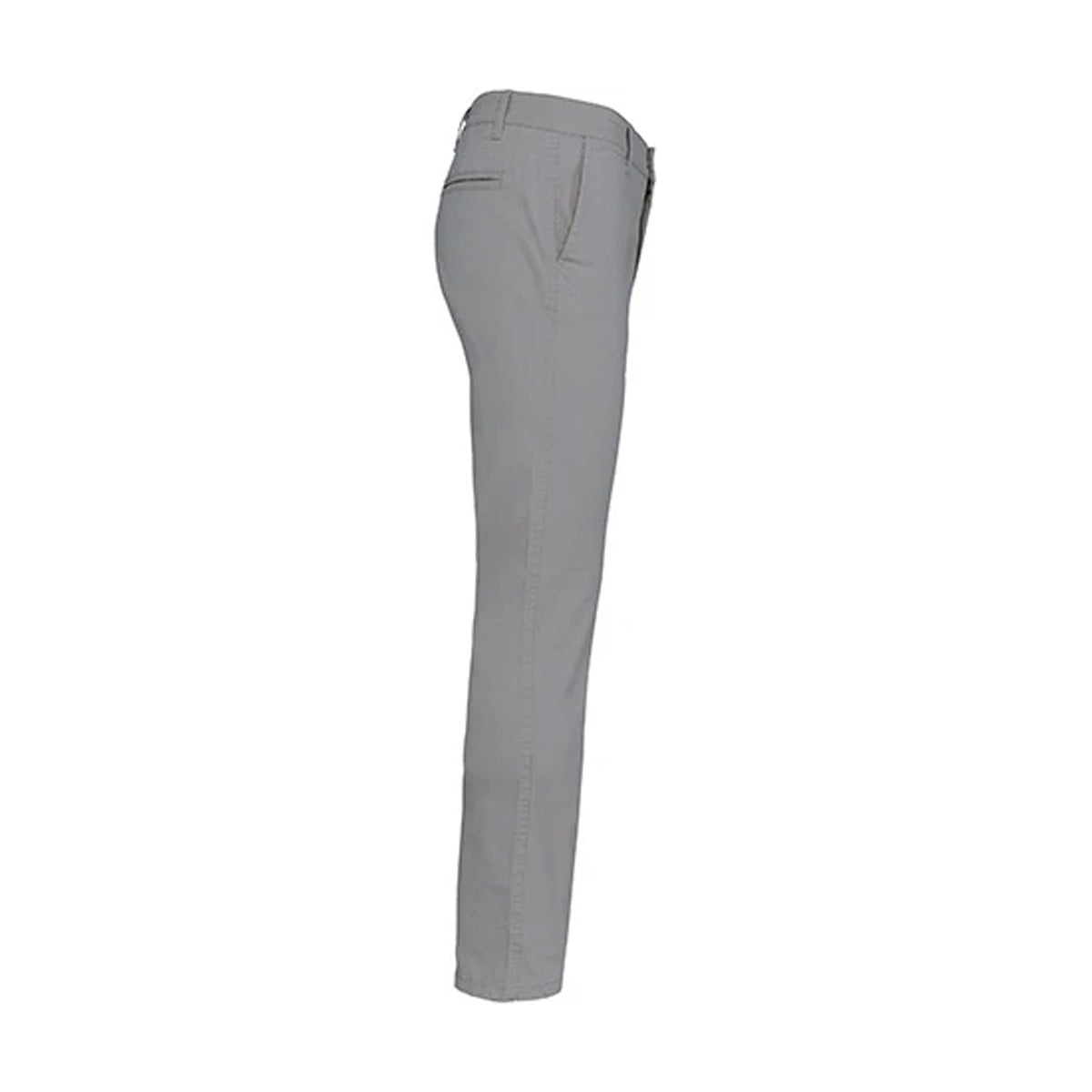 Fine Grey - Side - Kariban Mens Plain Modern Chinos
