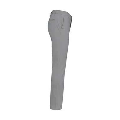 Fine Grey - Side - Kariban Mens Plain Modern Chinos
