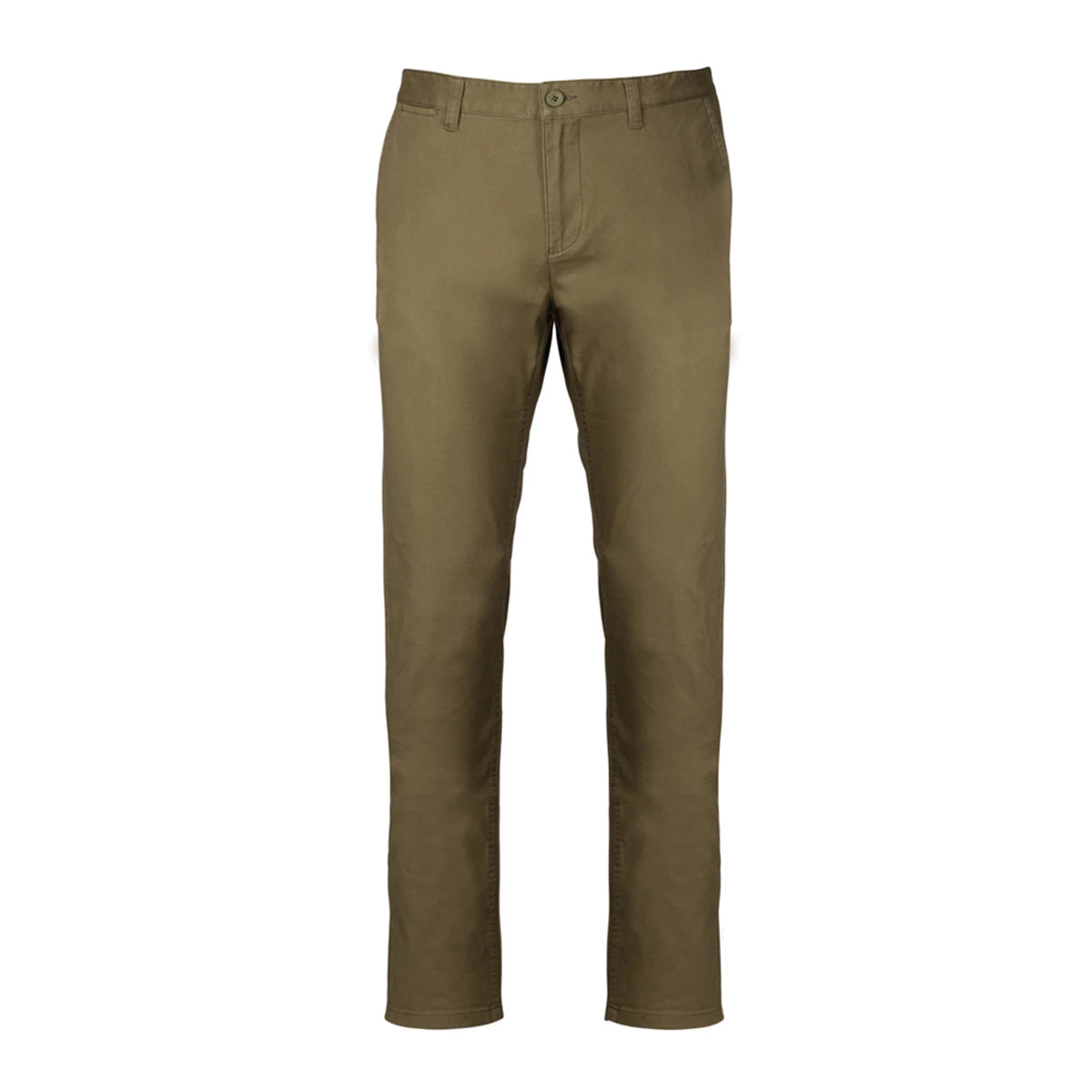 Light Khaki - Front - Kariban Mens Plain Modern Chinos