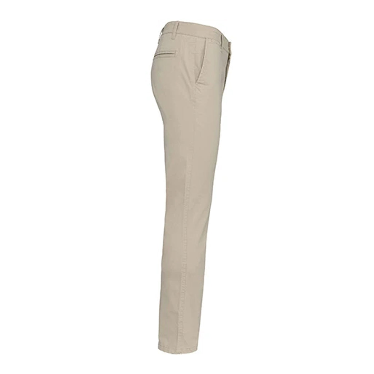Beige - Side - Kariban Mens Plain Modern Chinos