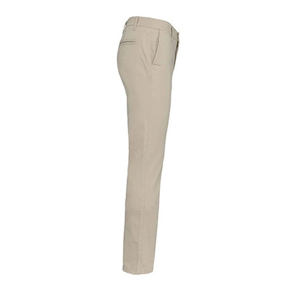 Beige - Side - Kariban Mens Plain Modern Chinos