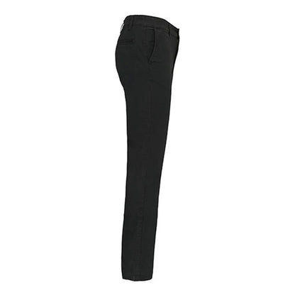 Black - Side - Kariban Mens Plain Modern Chinos