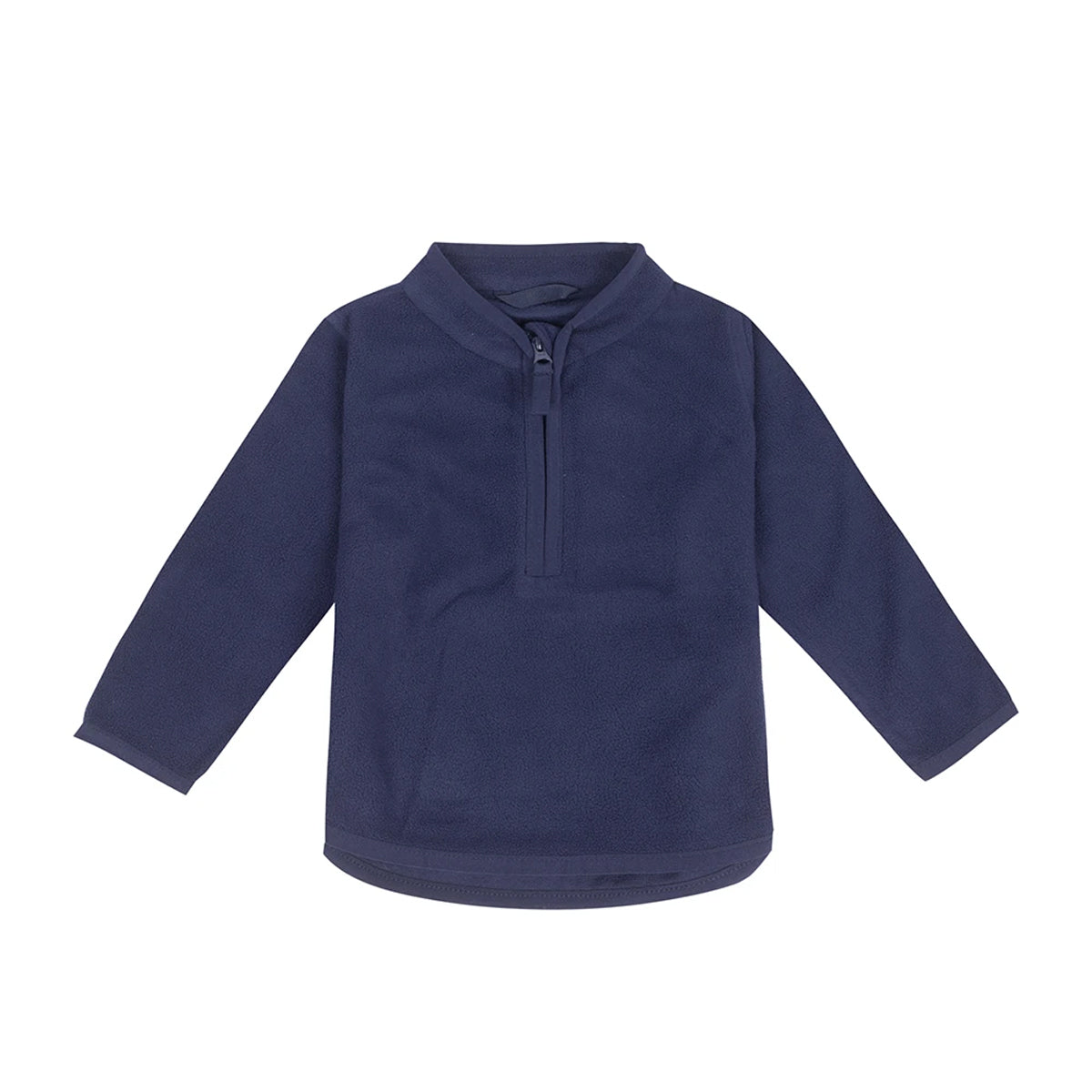 Navy - Front - Larkwood Childrens-Kids Lightweight Half Zip Fleece