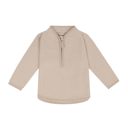 Light Stone - Front - Larkwood Childrens-Kids Lightweight Half Zip Fleece