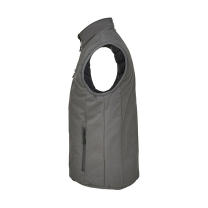 Charcoal - Side - SOLS Unisex Adult Falcon Padded Body Warmer