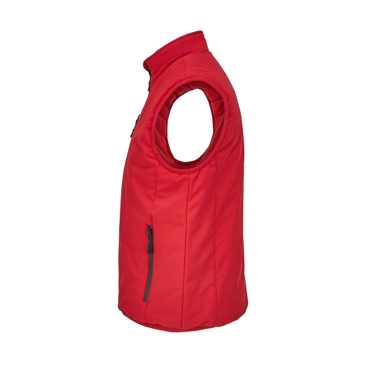 Pepper Red - Side - SOLS Unisex Adult Falcon Padded Body Warmer