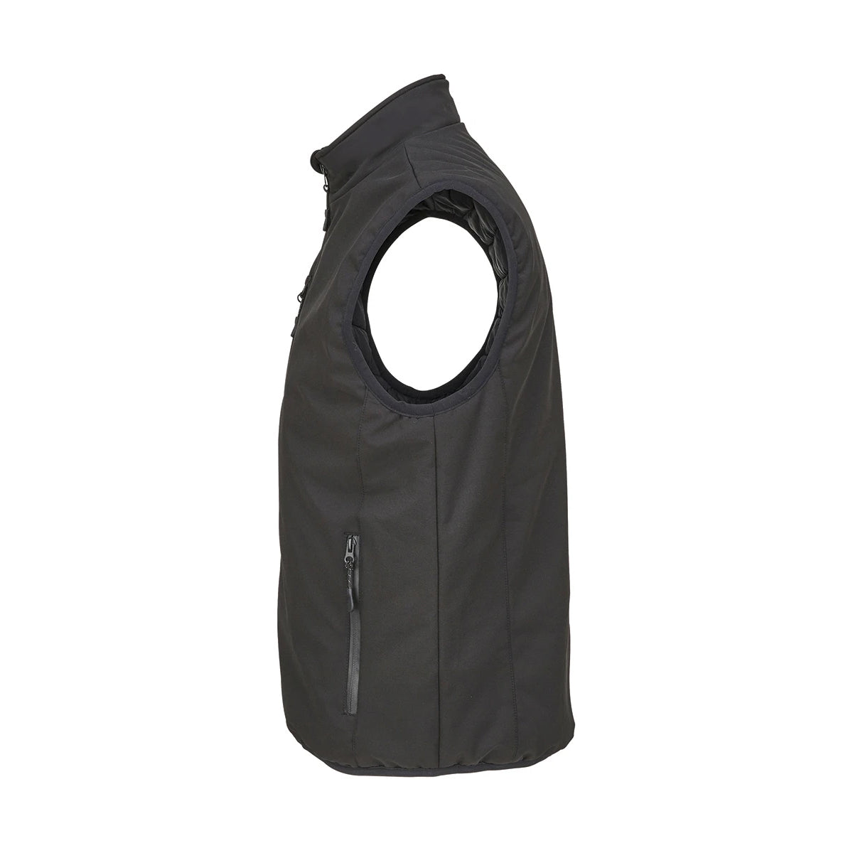Black - Side - SOLS Unisex Adult Falcon Padded Body Warmer
