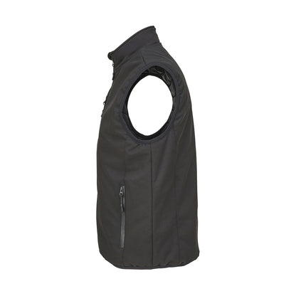 Black - Side - SOLS Unisex Adult Falcon Padded Body Warmer