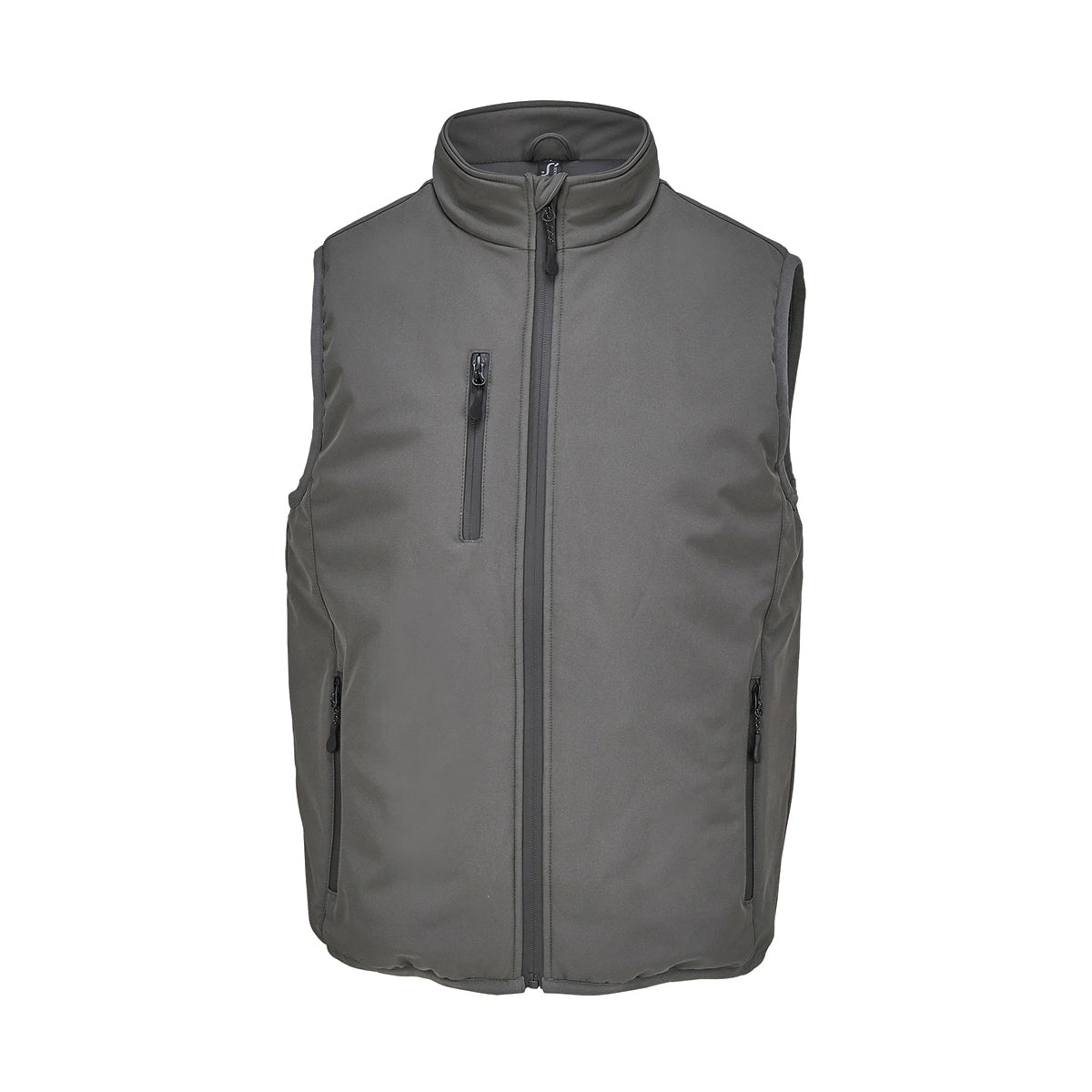 Charcoal - Front - SOLS Unisex Adult Falcon Padded Body Warmer