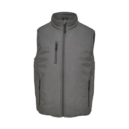 Charcoal - Front - SOLS Unisex Adult Falcon Padded Body Warmer