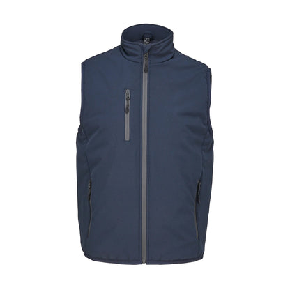 Abyss Blue - Front - SOLS Unisex Adult Falcon Padded Body Warmer