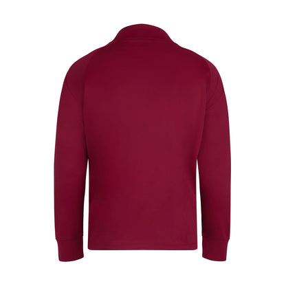 Burgundy - Back - Finden & Hales Mens Tracksuit Top