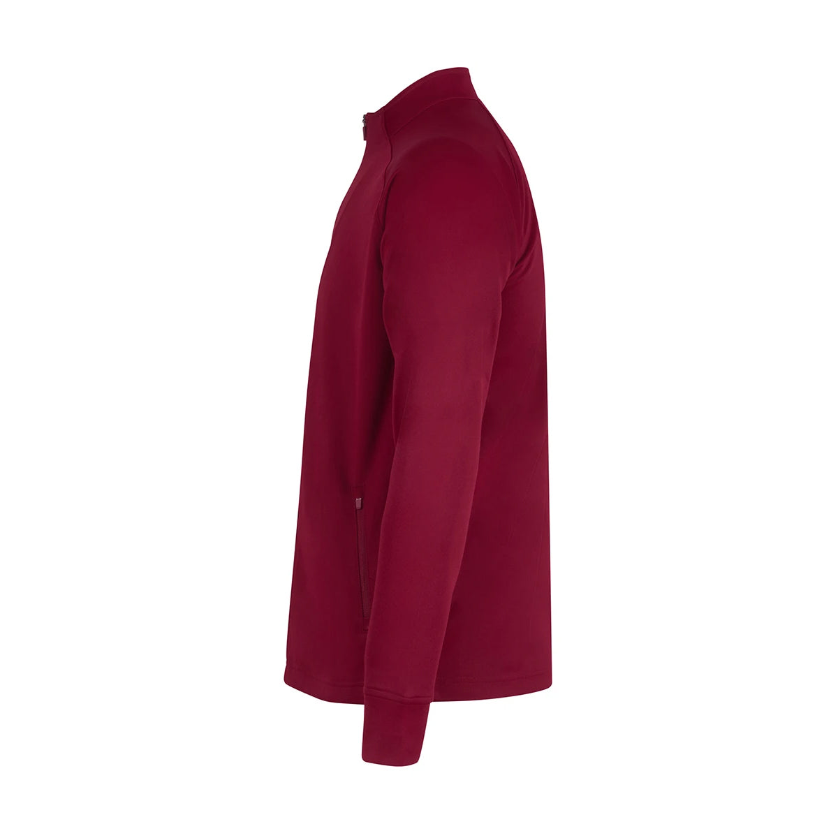 Burgundy - Side - Finden & Hales Mens Tracksuit Top