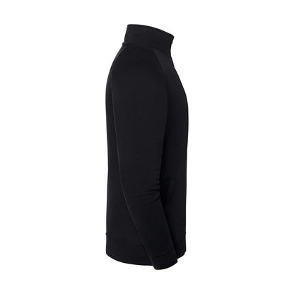 Black - Side - Fruit of the Loom Unisex Adult Sweat Jacket
