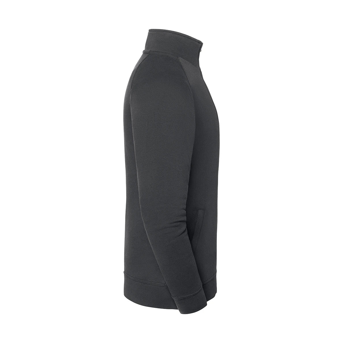 Light Graphite - Side - Fruit of the Loom Unisex Adult Sweat Jacket