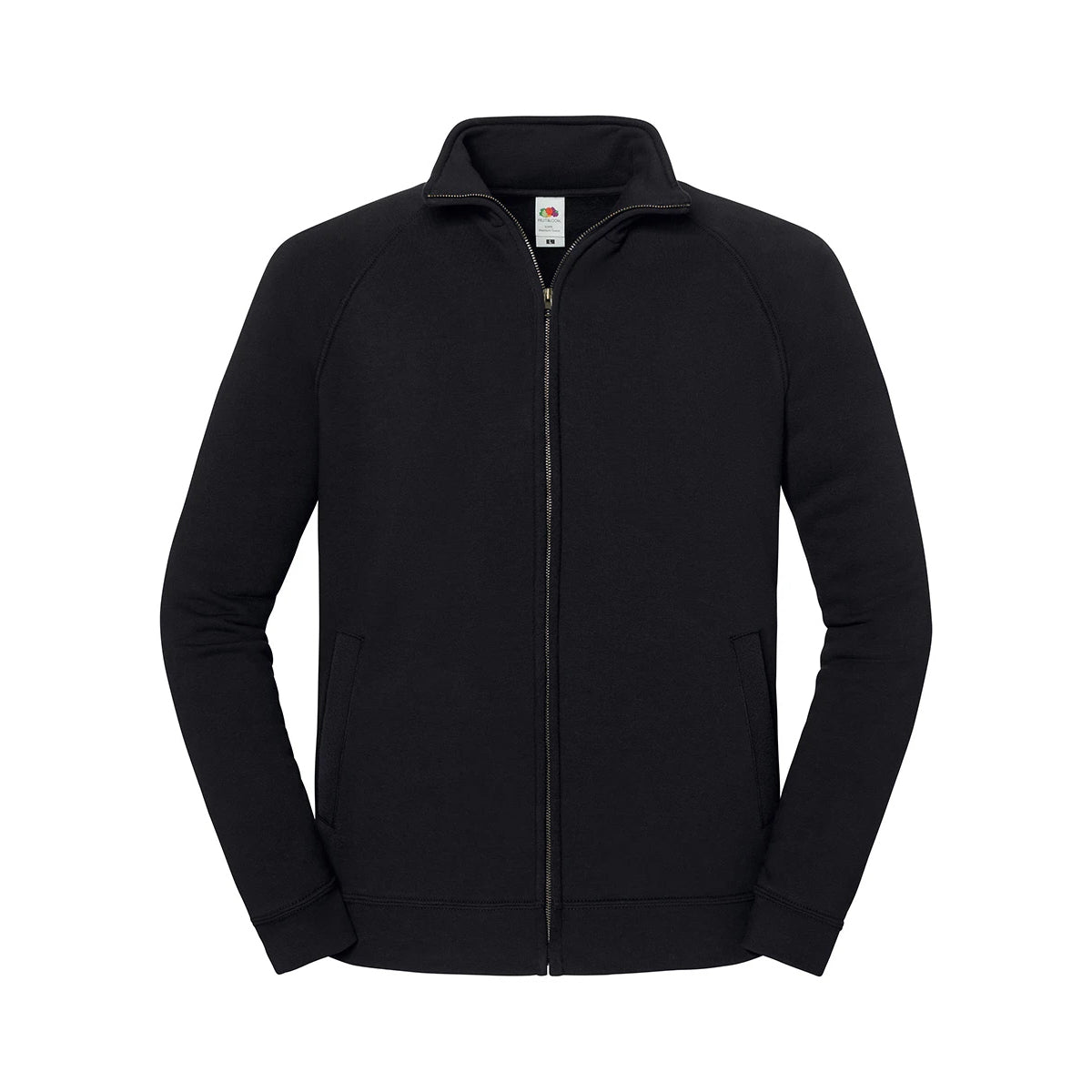 Black - Front - Fruit of the Loom Unisex Adult Sweat Jacket