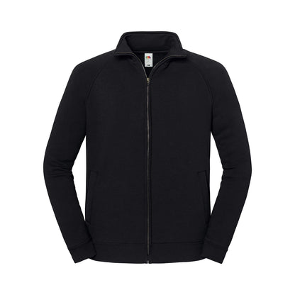 Black - Front - Fruit of the Loom Unisex Adult Sweat Jacket
