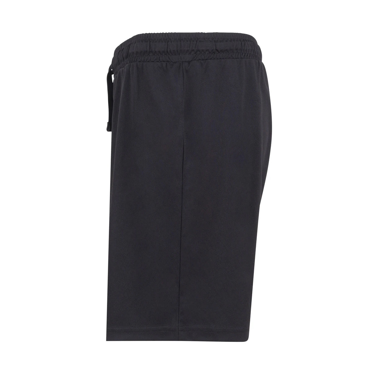 Black - Side - Finden & Hales Childrens-Kids Team No Pocket Shorts