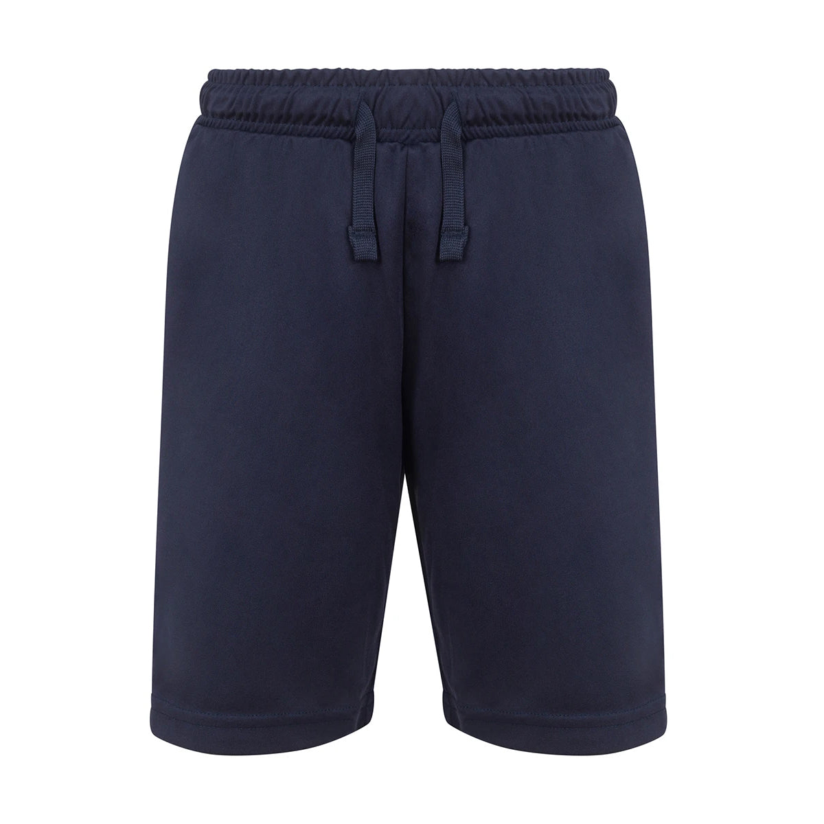 Navy - Front - Finden & Hales Childrens-Kids Team No Pocket Shorts