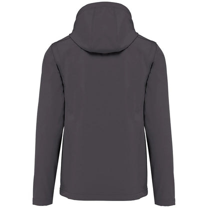 Titanium - Back - Kariban Unisex Adult 3 Layer Hooded Soft Shell Jacket