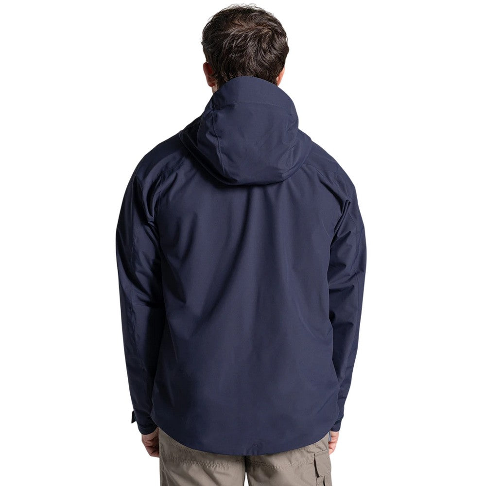 Navy - Back - Craghoppers Expert Mens Basecamp Shell Jacket