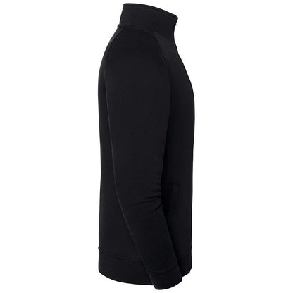 Black - Side - Fruit of the Loom Unisex Adult Iconic Premium Sweat Jacket