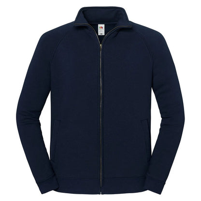 Deep Navy - Front - Fruit of the Loom Unisex Adult Iconic Premium Sweat Jacket
