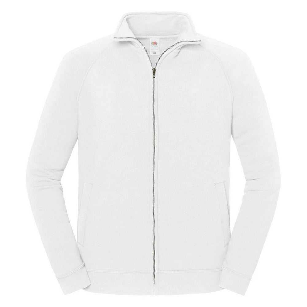 White - Front - Fruit of the Loom Unisex Adult Iconic Premium Sweat Jacket
