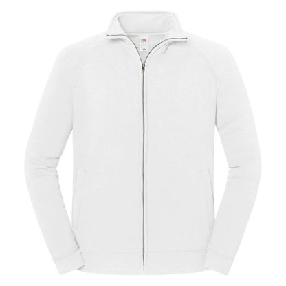 White - Front - Fruit of the Loom Unisex Adult Iconic Premium Sweat Jacket