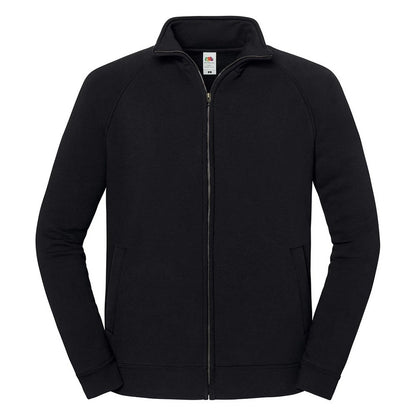 Black - Front - Fruit of the Loom Unisex Adult Iconic Premium Sweat Jacket