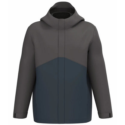 Navy-Dark Grey - Front - Kariban Unisex Adult 3 in 1 Two Tone Parka