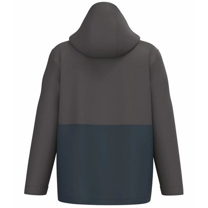 Navy-Dark Grey - Back - Kariban Unisex Adult 3 in 1 Two Tone Parka