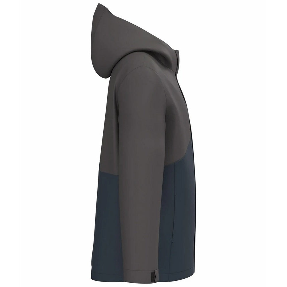 Navy-Dark Grey - Side - Kariban Unisex Adult 3 in 1 Two Tone Parka