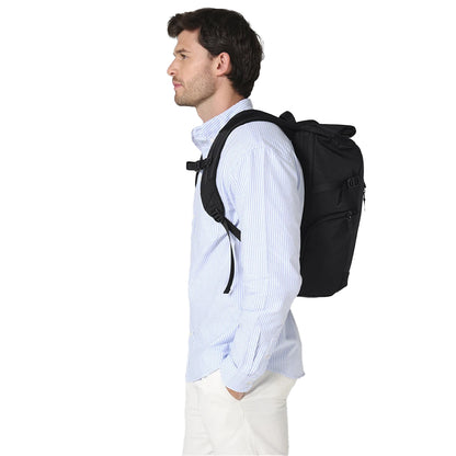 Black - Back - Quadra Zurich Roll Top Backpack