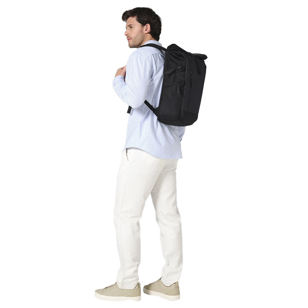 Black - Side - Quadra Zurich Roll Top Backpack