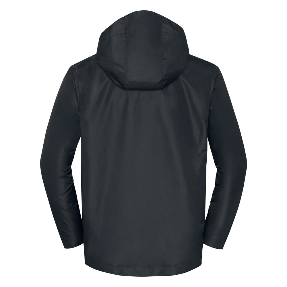 Black - Back - Russell Mens Essential All Weather Shell Jacket