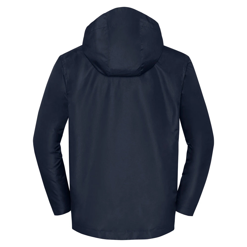 French Navy - Back - Russell Mens Essential All Weather Shell Jacket