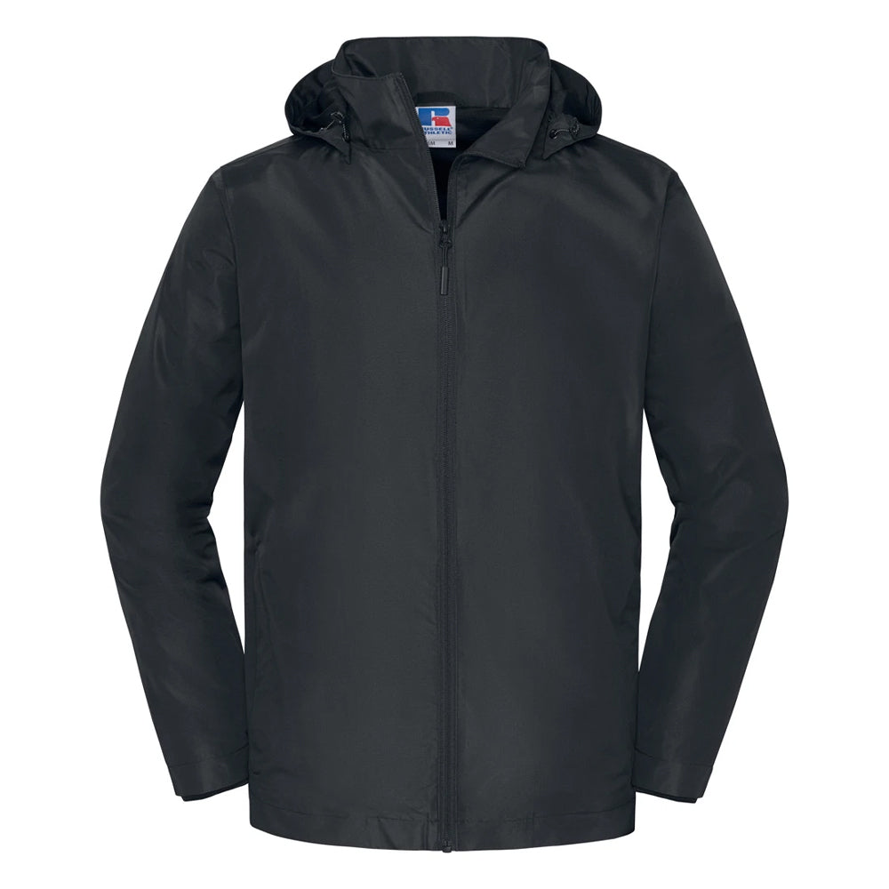 Black - Front - Russell Mens Essential All Weather Shell Jacket