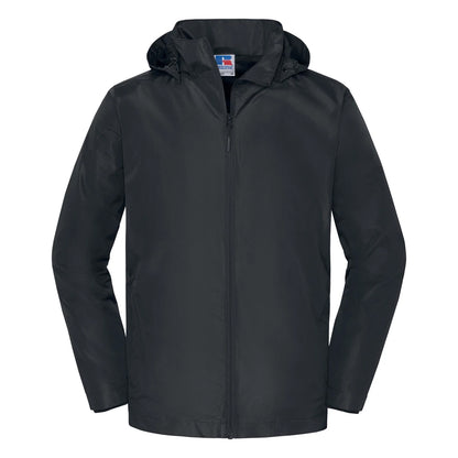 Black - Front - Russell Mens Essential All Weather Shell Jacket